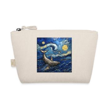 Whale Fish Van Gogh - Organic Pouch - nature - Front