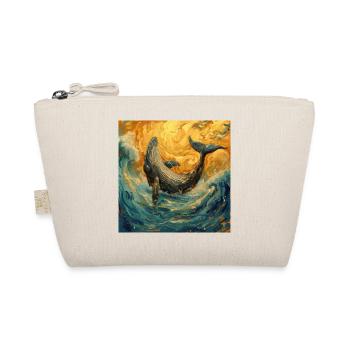 Whale Fish Van Gogh - Organic Pouch - nature - Front