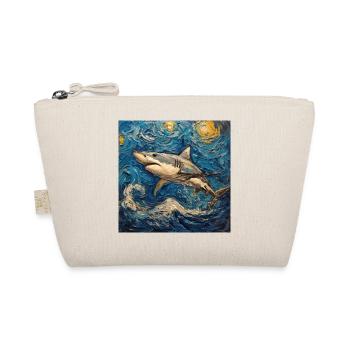 Shark, Shark, Fish, Van Gogh, Starry Night - Organic Pouch - nature - Front