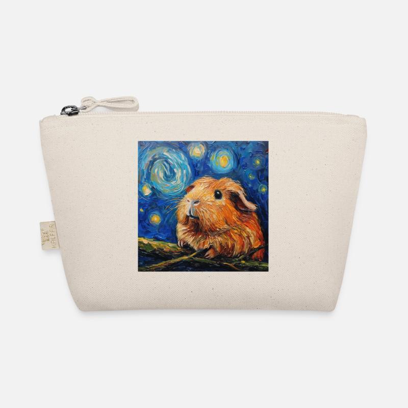 Guinea Pig, Animal, Van Gogh, Starry Night Organic Pouch