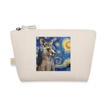 Kangaroo, Van Gogh, Starry Night - Organic Pouch - nature - Front