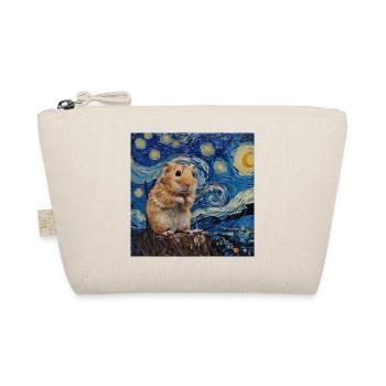 hamster, tier, van gogh, sternennacht - Bio-Täschchen - Natur - Vorne