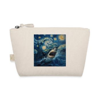 Shark, Shark, Fish, Van Gogh, Starry Night - Organic Pouch - nature - Front