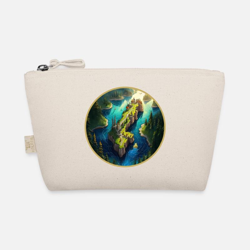 Fantasy Sweden map Organic Pouch