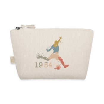 retro Fußballer 1954 vintage Mannschaft Geburtstag - Bio-Täschchen - Natur - Vorne