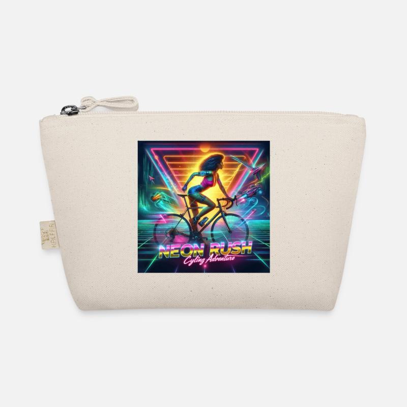 Neon Rush - Poster im Stil der 80er Jahre Bio-Täschchen