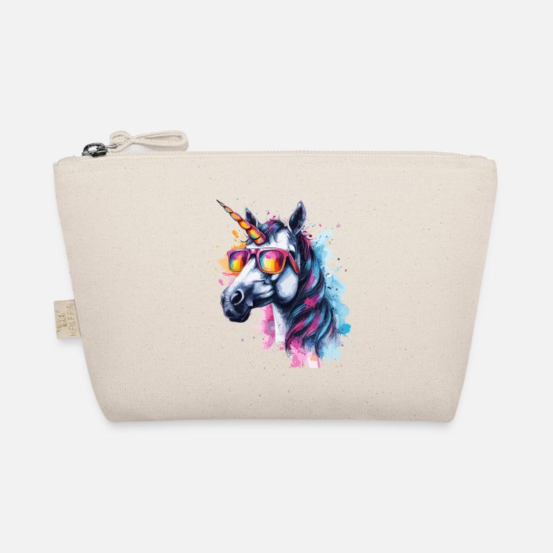 Party unicorn with sunglasses Organic Pouch