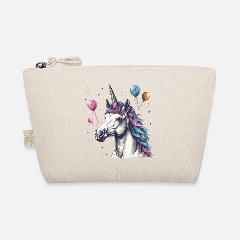 Party unicorn with balloons Organic Pouch