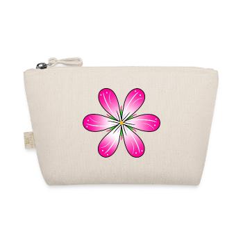 Fleur rose motif floral vrille fleur prairie - Trousse biologique - nature - Devant