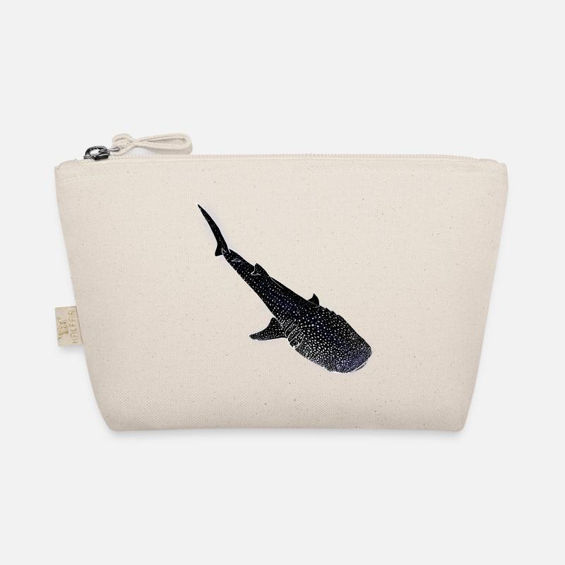 Walhai Leuchtende Silhouette - Bio-Täschchen - Natur