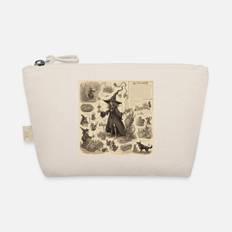Witch's Handbook / Magic Book / Halloween / Autumn Organic Pouch
