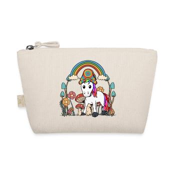 autumn, flowers, mushrooms, unicorn, nature, colorful, october - Organic Pouch - nature - Front