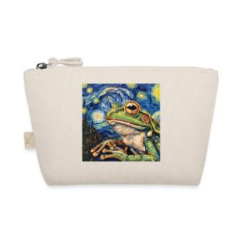 frosch, tier, van gogh, sternenacht - Bio-Täschchen - Natur - Vorne