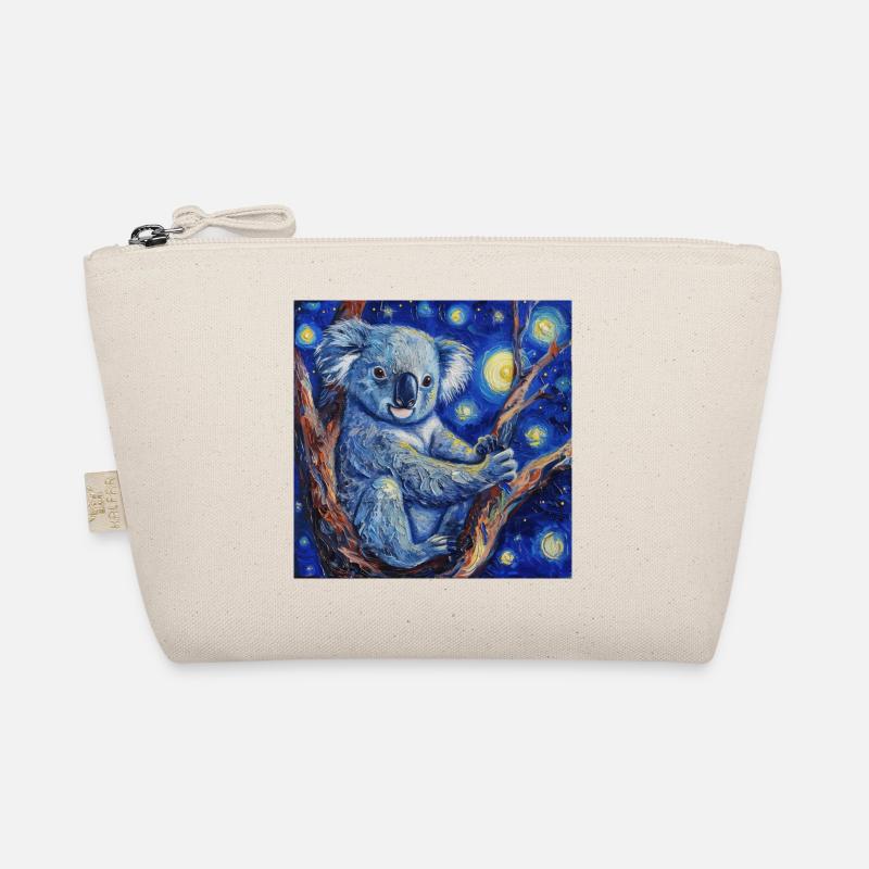 koala, tier, van gogh, sternenacht Bio-Täschchen