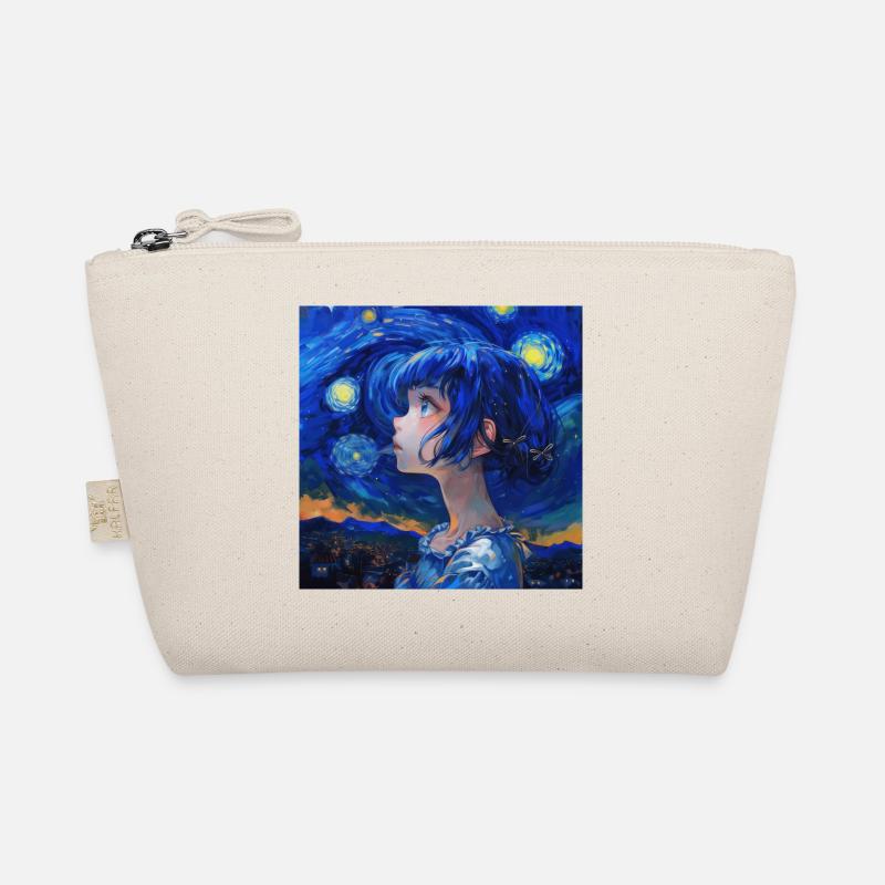 anime, anime mädchen, otaku, waifu, van gogh Bio-Täschchen
