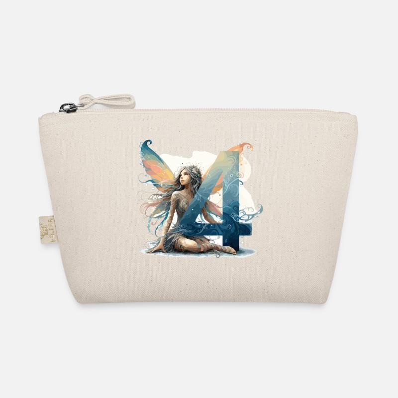 4 Jahre Fee Elfe Geburtstag Geschenk - Bio-Täschchen - Natur