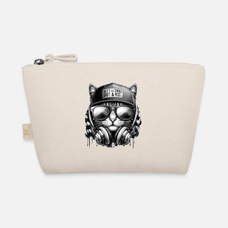 DJ chat avec un casque casque Trousse biologique