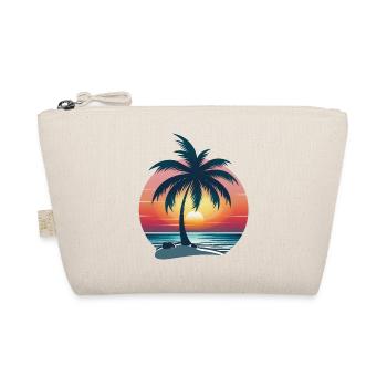 Palm Tree Sunset - Organic Pouch - nature - Front