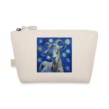 Goat Van Gogh Starry Night - Organic Pouch - nature - Front
