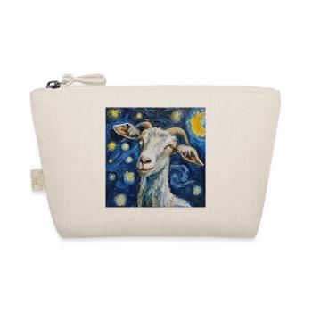 goat, Van Gogh, Starry Night - Organic Pouch - nature - Front