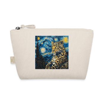 leopard, Van Gogh, Sternennacht - Bio-Täschchen - Natur - Vorne