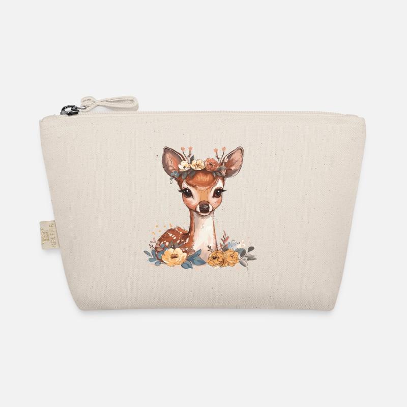 Faon doux avec des fleurs Trousse biologique