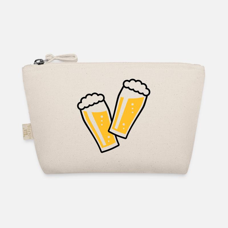 2 Biergläser Stoßen An (Bier / Willibecher / 2C) Bio-Täschchen