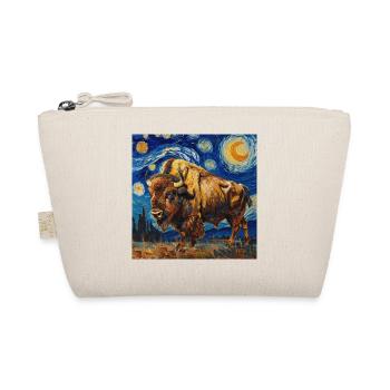 Bison, Buffalo, Animal, Van Gogh, Starry Night - Organic Pouch - nature - Front