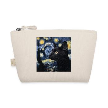 Chat Noir, Chats, Van Gogh, Nuit Étoilée - Trousse biologique - nature - Devant