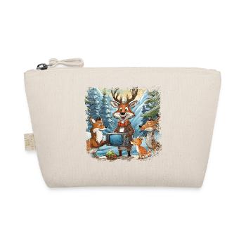 Forest animals watch TV - Organic Pouch - nature - Front