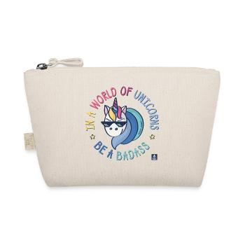 Badass unicorn - Organic Pouch - nature - Front