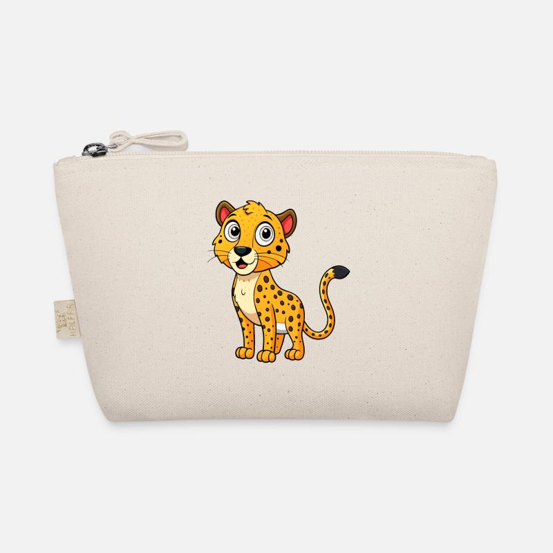 Frightened Cheetah with Raised Spots Organic Pouch