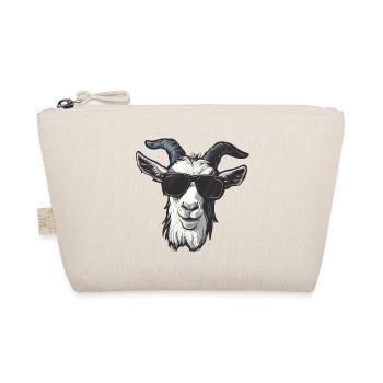 Ziege Goat Sonnenbrille - Bio-Täschchen - Natur - Vorne