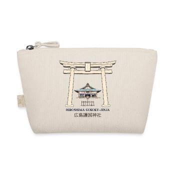 Hiroshima Japan, Gokoku- jinja torii, drawing - Organic Pouch - nature - Front