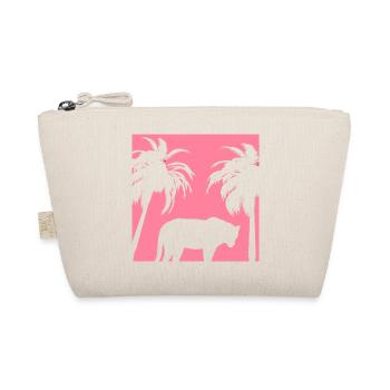 Félin blanc sous les palmiers - Trousse biologique - nature - Devant