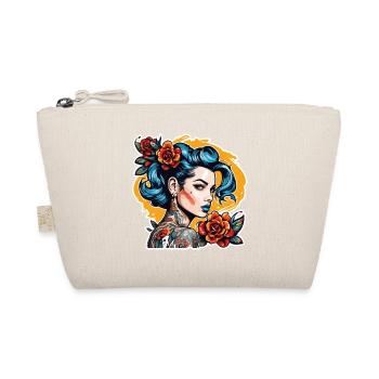 Rockabilly / Pin-up Girl / Girl Power / 50s - Organic Pouch - nature - Front