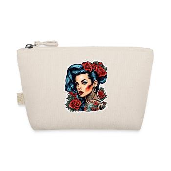 Rockabilly / Pin-up Girl / Girl Power / Années 50 - Trousse biologique - nature - Devant