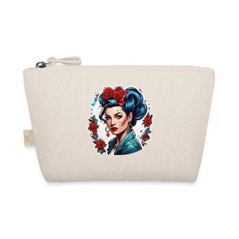 Rockabilly / Pin-up Girl / Girl Power / 50s - Organic Pouch - nature - Front