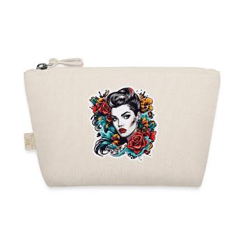 Rockabilly / Pin-up Girl / Girl Power / Années 50 - Trousse biologique - nature - Devant