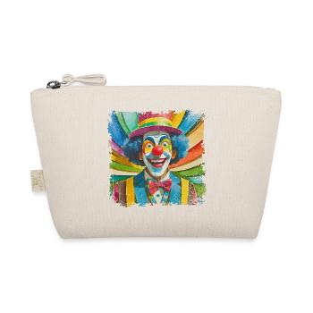 funny clown in comic style - Organic Pouch - nature - Front