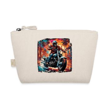 Motorcycle Logo/Bike/Two-Wheeler/Vehicle/Motors - Organic Pouch - nature - Front