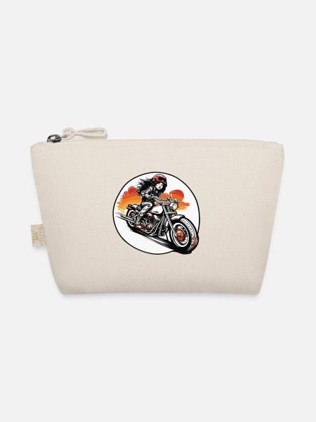 Motorrad Logo / Bike / Zweirad / Fahrzeug / Motors - Bio-Täschchen - Natur