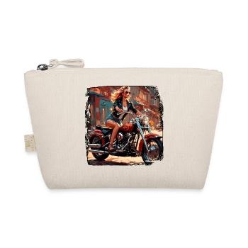 Motorcycle Logo/Bike/Two-Wheeler/Vehicle/Motors - Organic Pouch - nature - Front