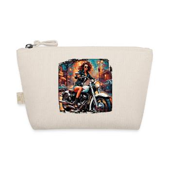 Motorcycle Logo/Bike/Two-Wheeler/Vehicle/Motors - Organic Pouch - nature - Front