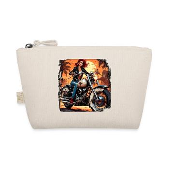 Motorrad Logo / Bike / Zweirad / Fahrzeug / Motors - Bio-Täschchen - Natur - Vorne