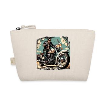 Motorrad Logo / Bike / Zweirad / Fahrzeug / Motors - Bio-Täschchen - Natur - Vorne