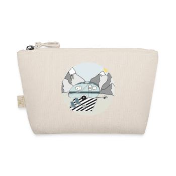 Camping in the mountains with caravan - Organic Pouch - nature - Front