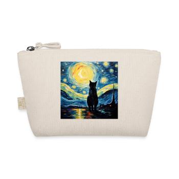 Chat, Motif De Chat, Van Gogh, Nuit Étoilée - Trousse biologique - nature - Devant