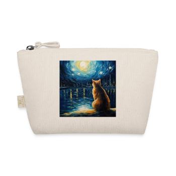 Chat, Motif De Chat, Van Gogh, Nuit Étoilée - Trousse biologique - nature - Devant