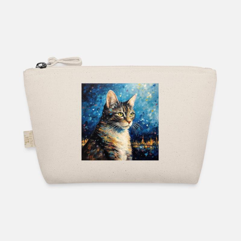 Katze, katzenmotiv - Bio-Täschchen - Natur